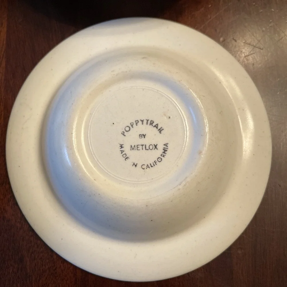 Vtg Midcentury Metlox Poppytrail Luau Bowls Fruit Pottery Tiki Hawaiian Bar‎ 50s